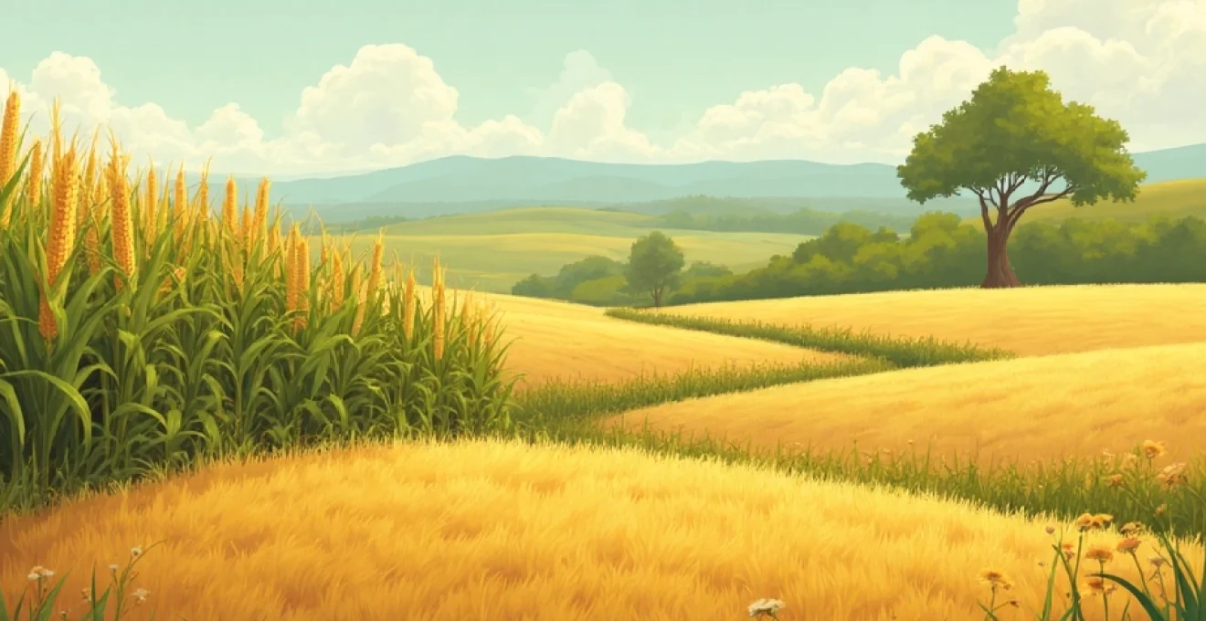 growing corn