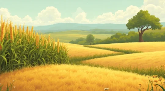 growing corn