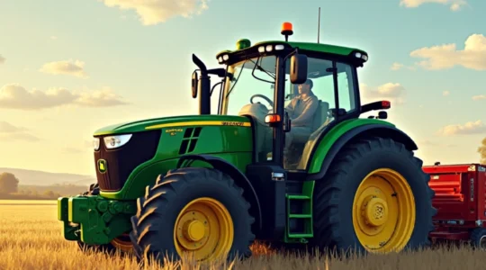 right tractor